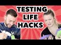 TESTING YOUTUBER'S LIFE HACKS W/ MY HUSBAND