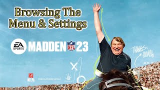 Madden NFL 23🏈Browsing The Menu & Settings (NO GAMEPLAY)