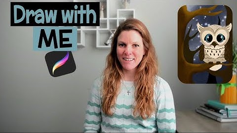 Draw with Me | NIGHTTIME OWL | PROCREATE