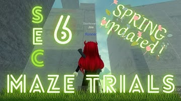 SPRING Updated! How to Escape to section 6 at Maze Trials games in Roblox!