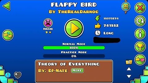 Geometry Dash - Flappy Bird by Darnoc 100% Complete (Insane Level)