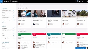 How to Find and Follow sites and news in Sharepoint