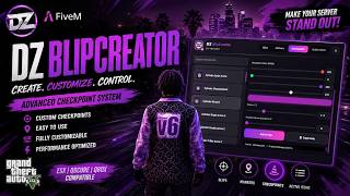 DZ-BlipCreator [FREE] Advanced Blip, Marker & Checkpoint Editor for FiveM /VMP