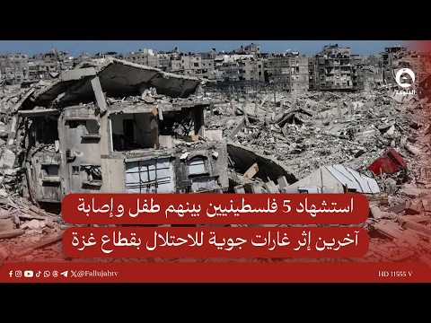 5 Palestinians killed, including a child, and others injured in Israeli airstrikes in the Gaza Strip