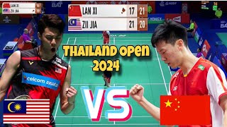 Thailand Open 2024 | BOOM‼️😱 Lee zii Jia (MAS) vs Lei Lan Xi (CHN)