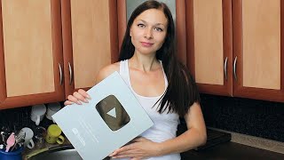 Серебряная кнопка youtube Распаковка