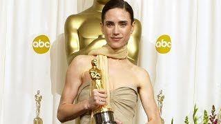 Jennifer Connelly recounts feeling panic during her 2002 Oscar speech, describing it as a complete.