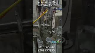 FULLY AUTOMATIC CUP FILLING AND SEALING MACHINE #cuppackingmachine
