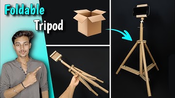 How To Make A Foldable Tripod With Cardboard || DIY Tripod || HomeMade Mobile Stand