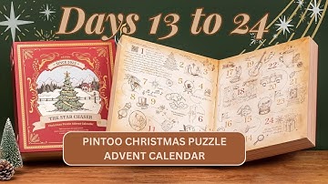 DAYS 13 to 24 - Pintoo Christmas Puzzle Advent Calendar #adventcalendar2023 #puzzle #jigsawpuzzle