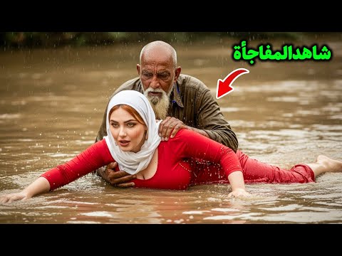 وجد رجل عجوز امرأة شابة وحيدة في الفيضان وفعل لها شيئ ا صدم الجميع