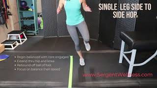 Single Leg Side to Side Hop