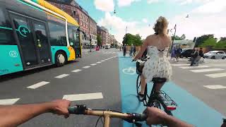 25Mins Paced Biking in Copenhagen POV | Exploring Copenhagen by Bicycle