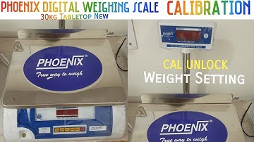 How To Calibrate ? A Phoenix 30kg Electronic Digital Weighing Scale