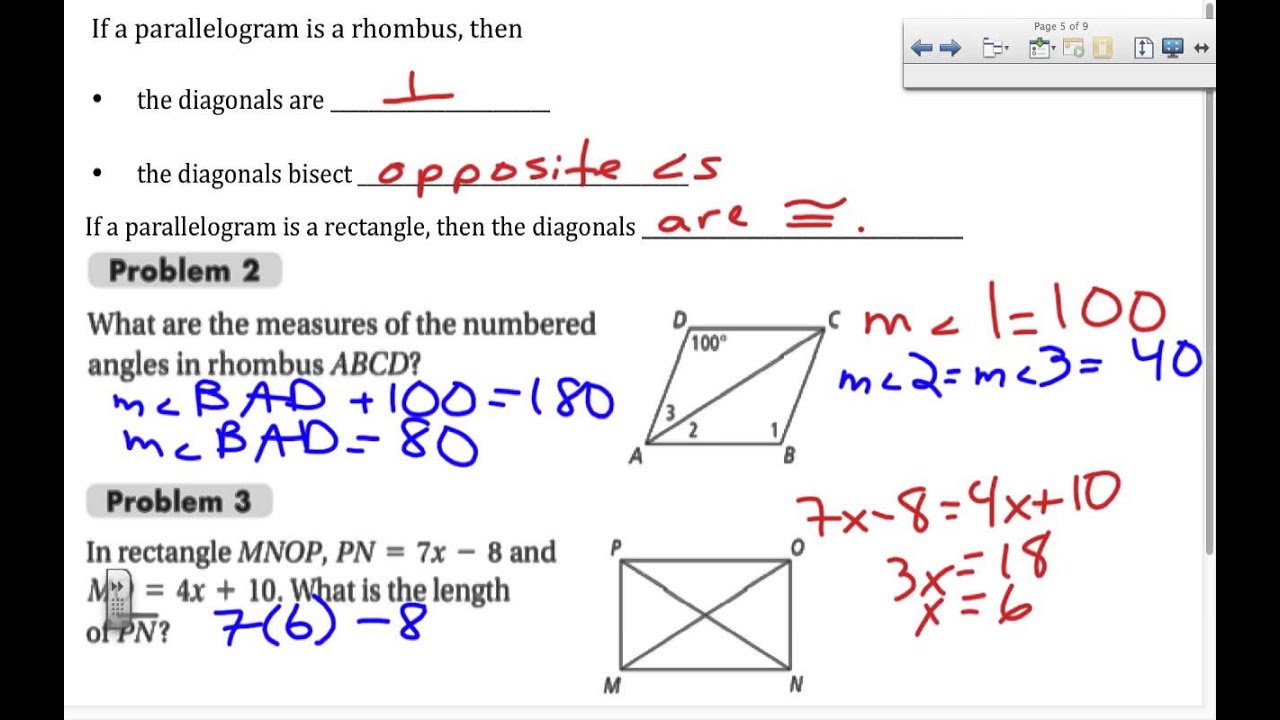 properties-of-rhombi-rectangles-and-squares-youtube