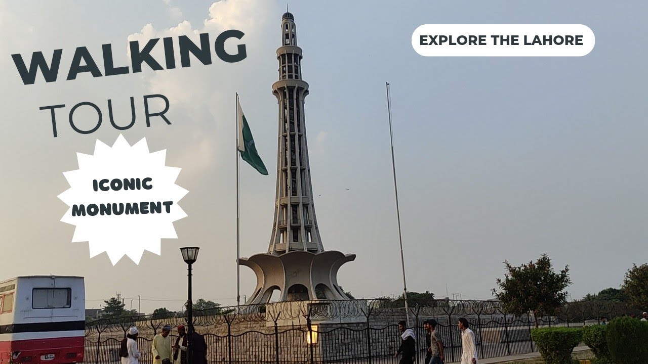 [4K] WALK → Minar-e-Pakistan 🍀 Lahore 🇵🇰 Pakistan 🇵🇰 4K video HDR !