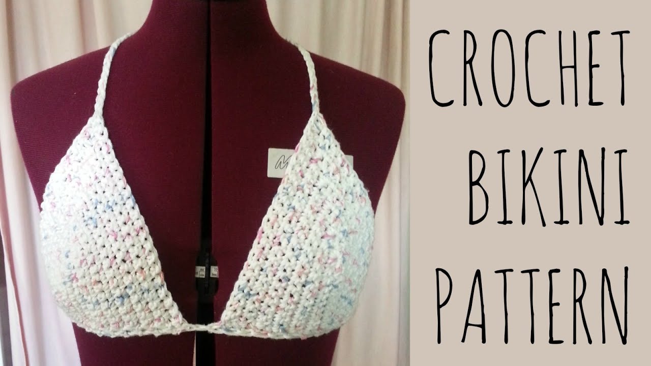 Crochet Bikini Top Easy Pattern - YouTube.