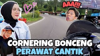 R25 YT CORNERED AT PUNCAK BOGOR, CARRYING PILOT WITH BEAUTIFUL NURSE WIDYA?? AUTO SCREAMING IN FE...