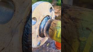 Pipe to Flange Joint (GI)Galvanized Iron Arc Welding 5F फ्लैग का वेल्डिंग कोरनेका तरीका #tips