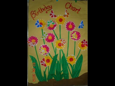 Flower Birthday Chart