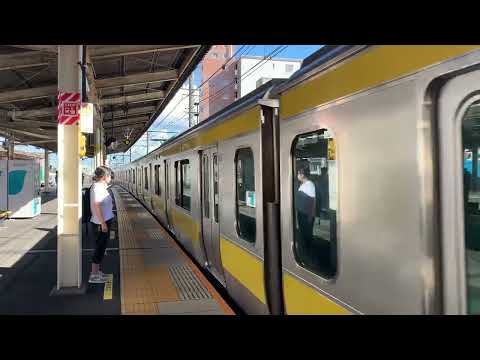 中央・総武線各駅停車E231系500番台　稲毛駅入線