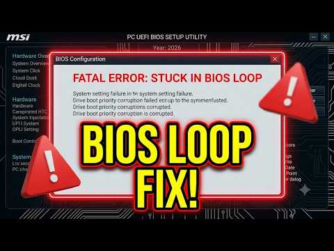 Fix Pc Stuck In Bios Settings Loop 2026