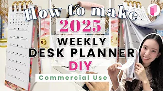 DIY 2025 Weekly Desk Planner - Tutorial