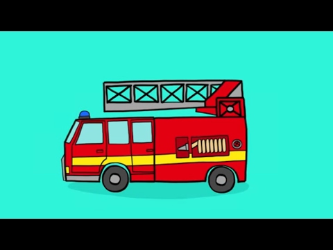Vidéo: Comment Dessiner Un Camion De Pompier