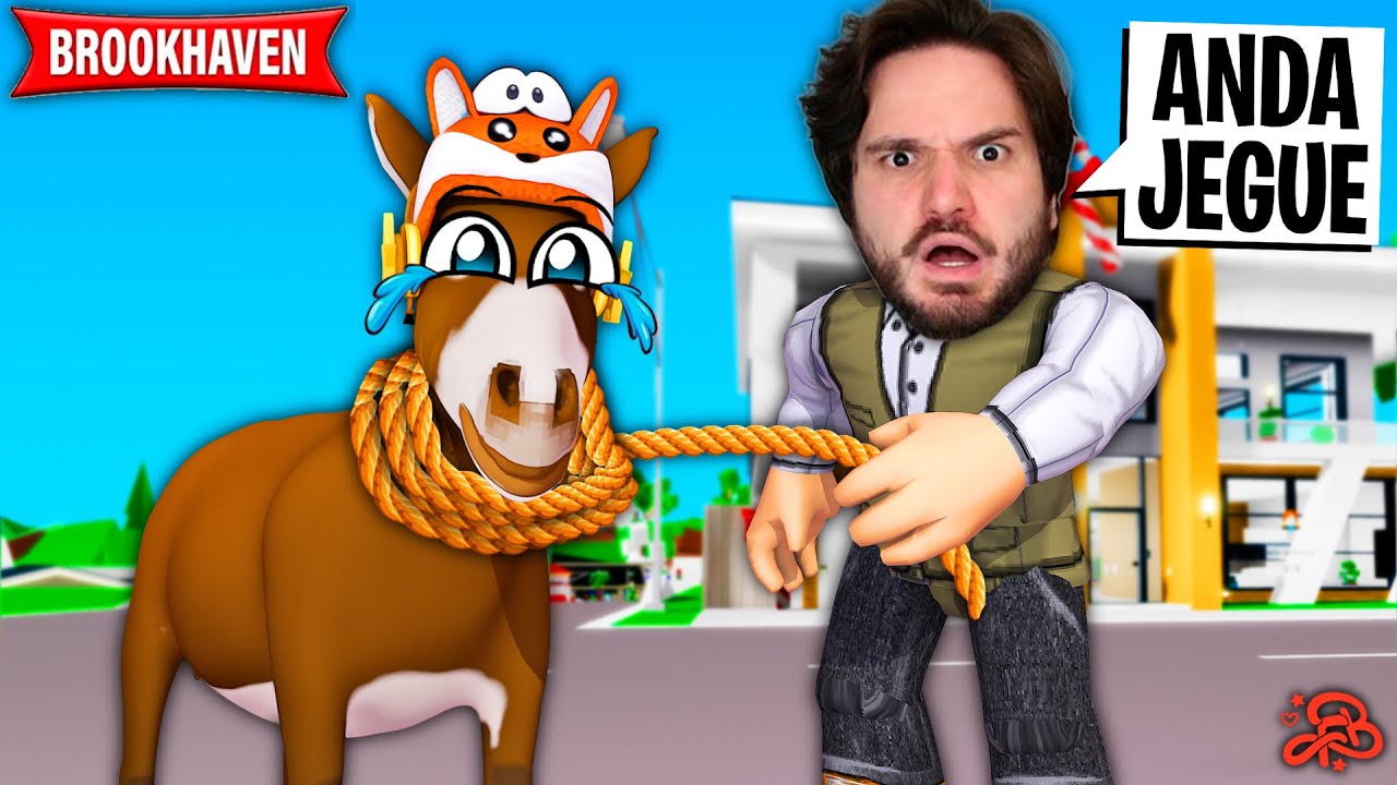 INVADI A CASA DO JAZZGHOST NO BROOKHAVEN *ele me chamou de jegue?!