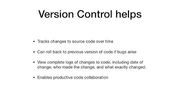 Git 1 Introduction to Version Control