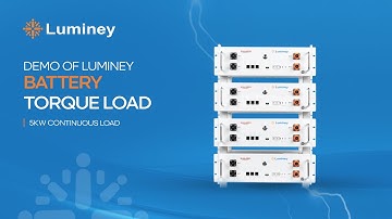 Demo of Luminey Battery Torque Load | 5kW Continuous Load