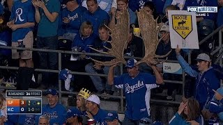 Ws2014 Gm1 Moose Crossing At Kauffman Stadium