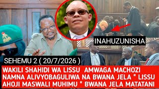 PART 2: TUNDU LISSU'S LAWYER BREAKS DOWN IN TEARS WHILE TESTIFYING 'PRISON BOSS IN TROUBLE' LISSU...