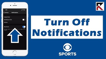 How To Turn Off Notifications CBS Sports App iPhone