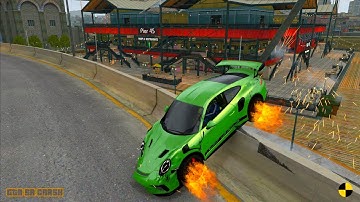 GTA SA Realistic Vehicle Deformation - Crash Testing Real Car Mods  13