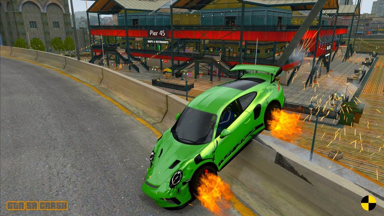 Реалистичная деформация автомобиля в GTA SA — Краш-тестирование реальных модов автомобилей 13