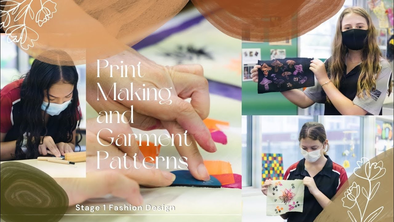 Print Making and Garment Patterns - ST1 Fashion Design - YouTube