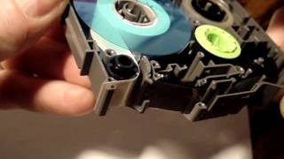 Brother P Touch label tape case opening