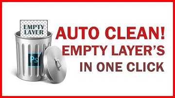 Auto Find & Delete All Empty Layers in One Click - Photoshop Trick
