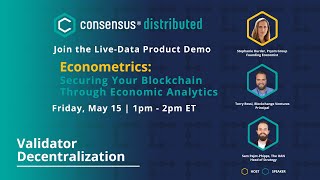 Validator Decentralization: How it's Used // Cryptoeconomic Analytics Suite
