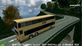 mm2 遊車河 (193) KMB volvo b9tl mu6103 b1 avbe34 in Fantasy Hill Race city