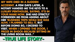 My Wife Died In A Car Accident. I Found The Keys To Her Secret Penthouse. When I Opened The Door…|