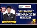 JEE Main 2026 Topper Nishank Vyas Scores 269 in Session 1 | Sri Chaitanya Academy #JEE #jeetopper