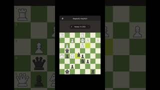 Magnetic mayhem, black to mate in 4 #chess #dailychesspuzzle