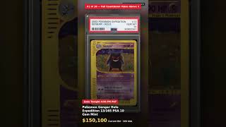 #1 - Ending Today - Link Below: Pokemon Gengar Holo Expedition 13/165 PSA 10 Gem Mint #Shorts