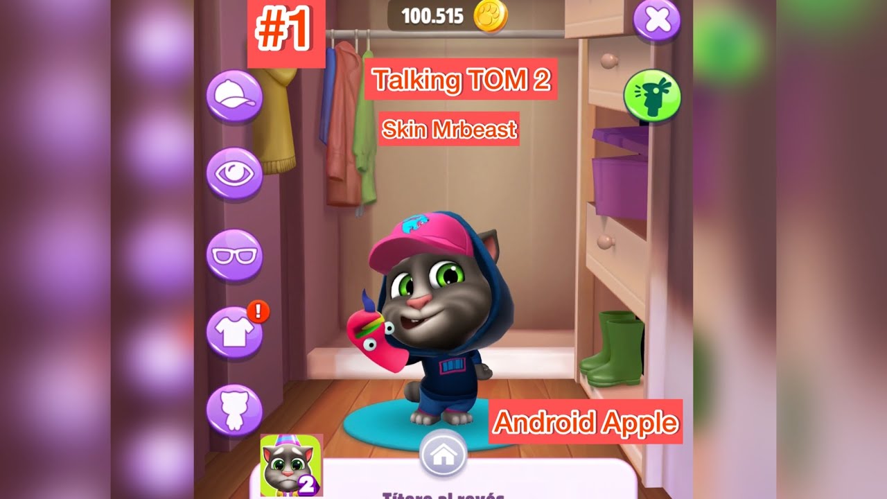 MR BEAST OUTFIT MY TALKING TOM 2 GAMEPLAY ANDROID-APPLE #1 - YouTube