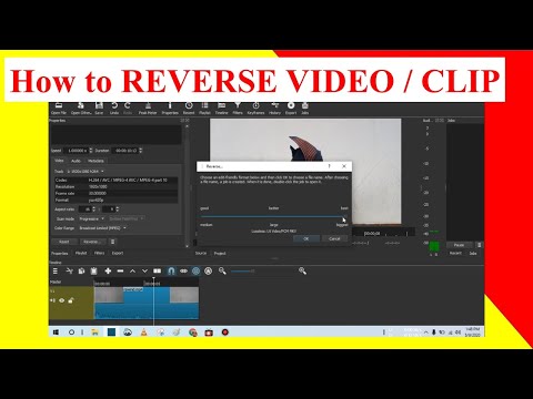 HOW TO REVERSE YOUR VIDEO : - Shotcut Tutorial REVERSE VIDEO
