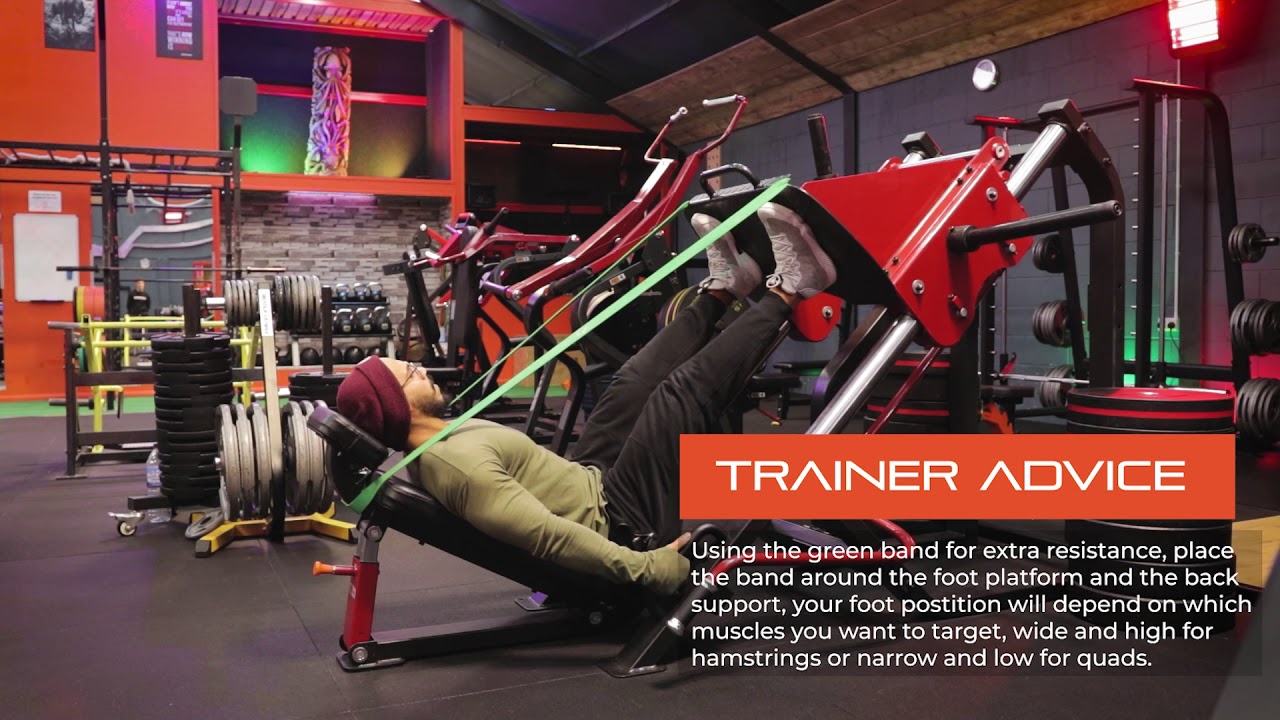 How to perform banded Leg Press YouTube