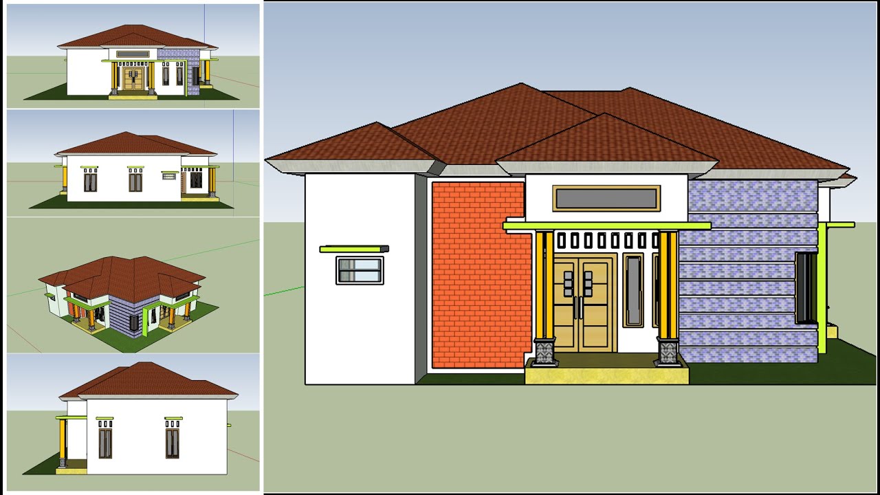 Contoh Denah Rumah Sederhana Tapi Mewah  Modern Semoga Jadi 