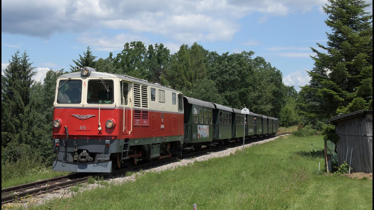 Waldviertelbahn NÖVOG V5 (ehemalig 2095.05) Gmünd–Groß Gerungs–Gmünd 28. 6. 2023